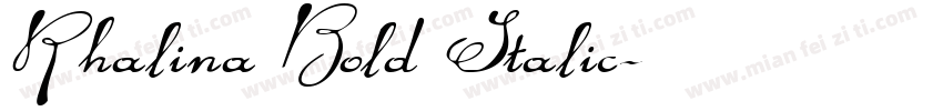 Rhalina Bold Italic字体转换